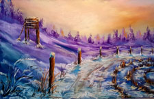 Hajnali les 30x50